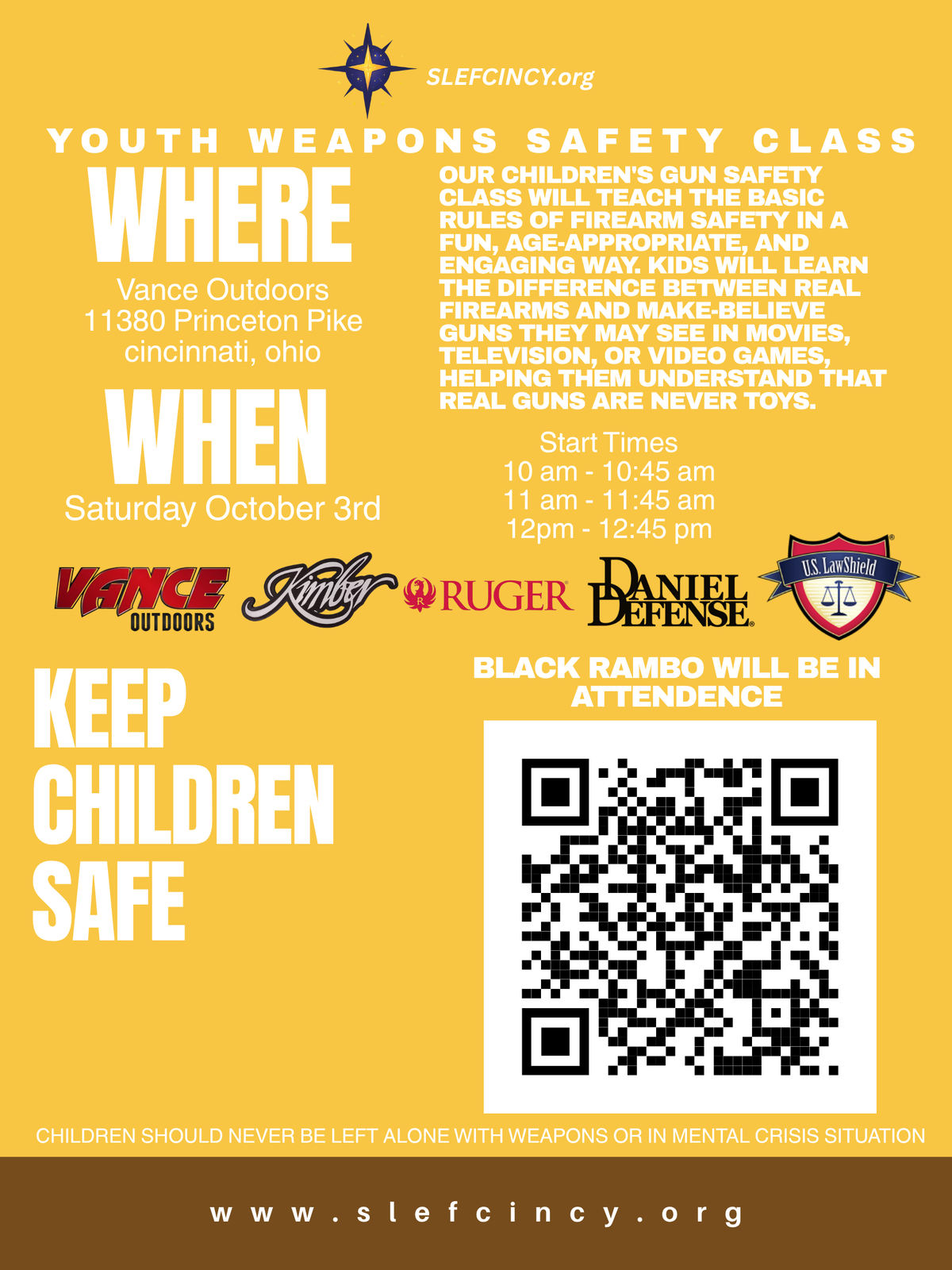 Free Youth Weapon Safety Class